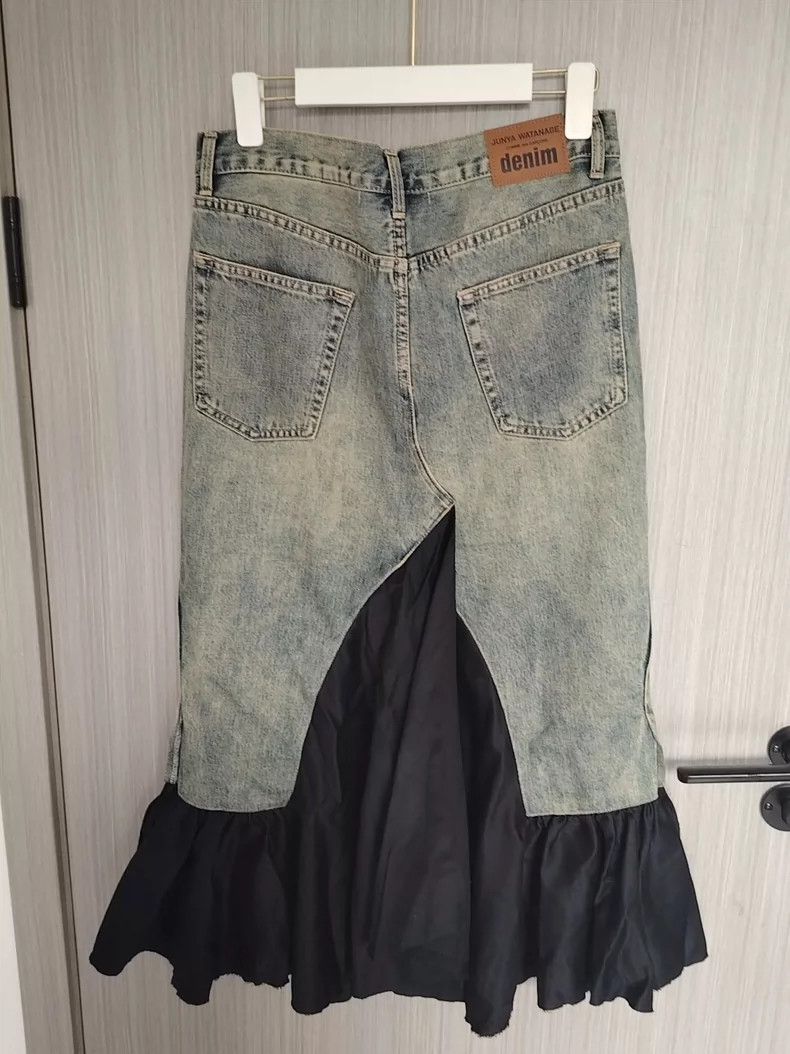 Junya Watanabe Junya Watanabe Denim Patchwork Mermaid Skirt Size 28" / US 6 / IT 42 - 6 Thumbnail