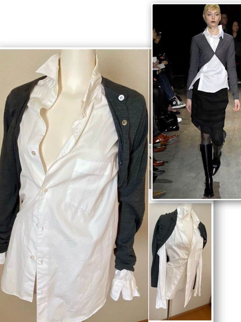 Junya Watanabe Junya Watanabe AD2007 Layered Cardigan Shirt Size S / US 4 / IT 40 - 2 Thumbnail