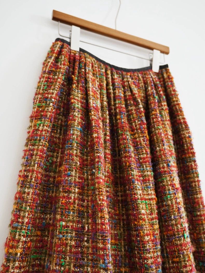 Junya Watanabe Junya Watanabe Tweed Fringe Skirt Size 28" / US 6 / IT 42 - 2 Thumbnail