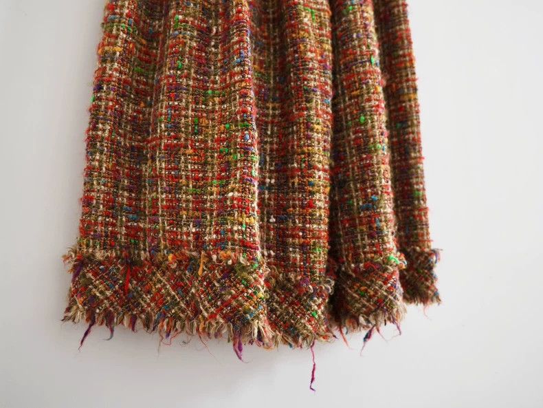 Junya Watanabe Junya Watanabe Tweed Fringe Skirt Size 28" / US 6 / IT 42 - 6 Thumbnail