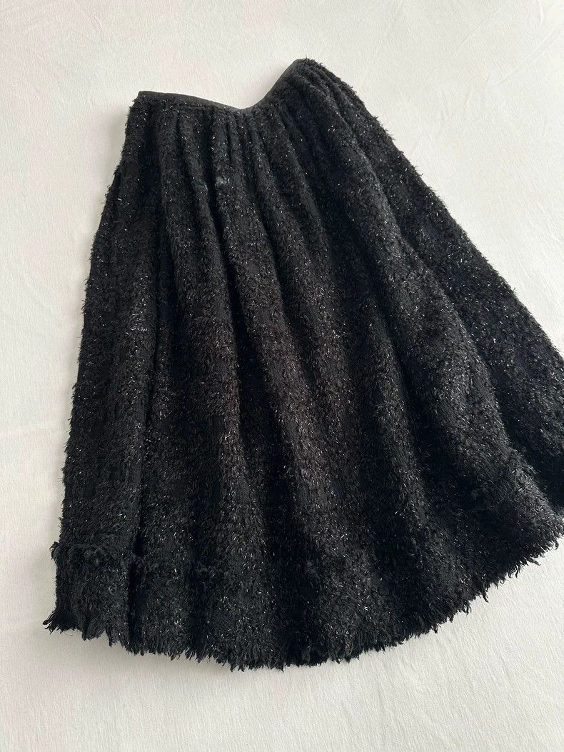 Junya Watanabe Junya Watanabe 2000 Fringe Sparkle Skirt Size 24" / US 00 / IT 34 - 2 Thumbnail