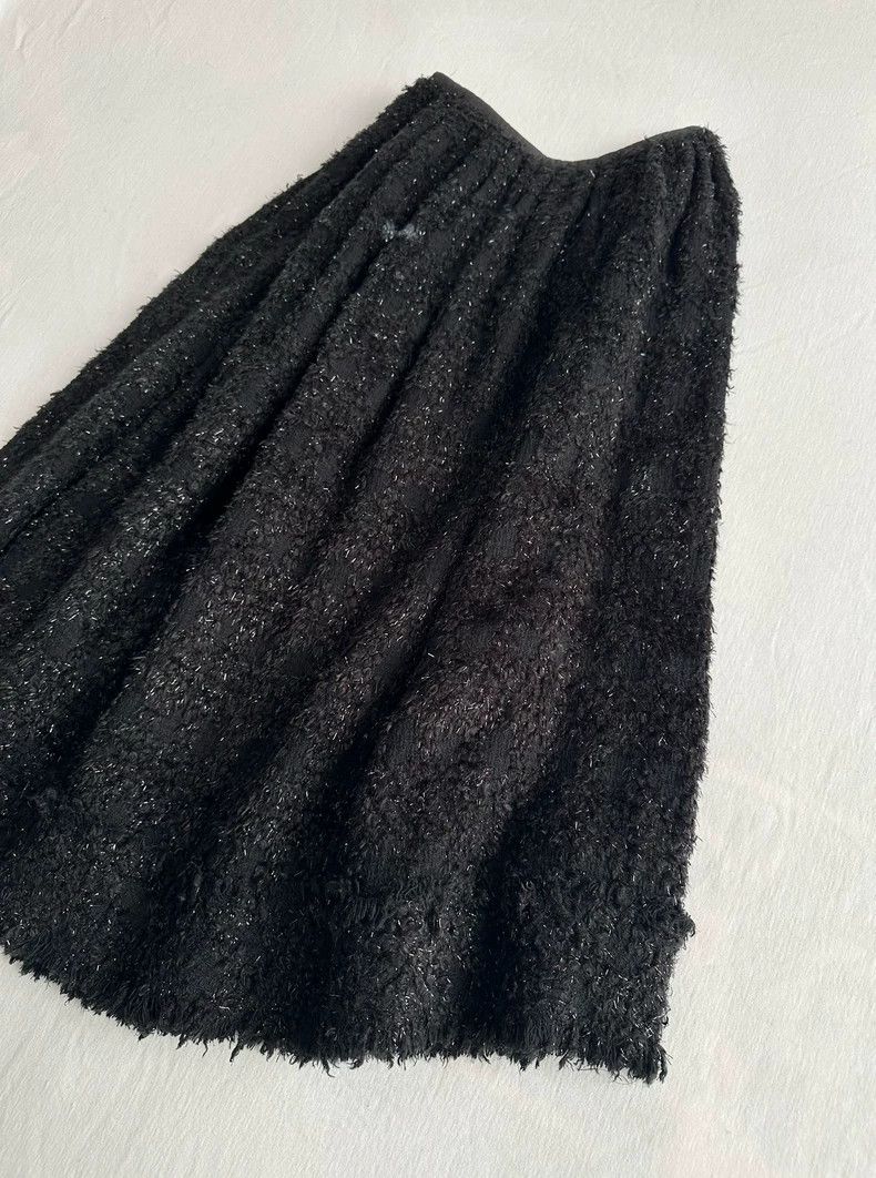 Junya Watanabe Junya Watanabe 2000 Fringe Sparkle Skirt Size 24" / US 00 / IT 34 - 6 Thumbnail