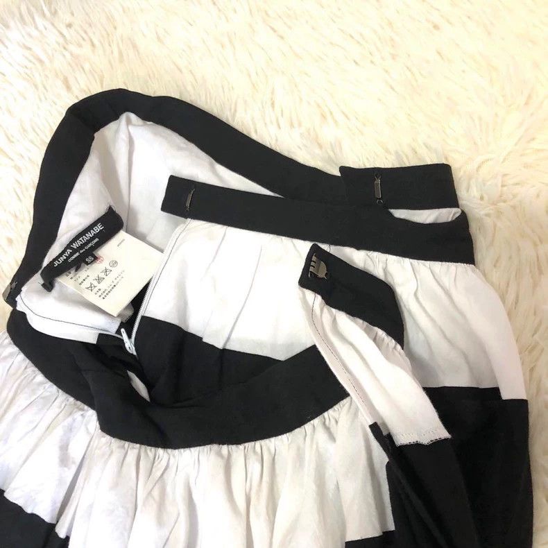 Junya Watanabe Junya Watanabe AD2005 Black and White Striped Skirt Size 26" / US 2 / IT 38 - 5 Thumbnail