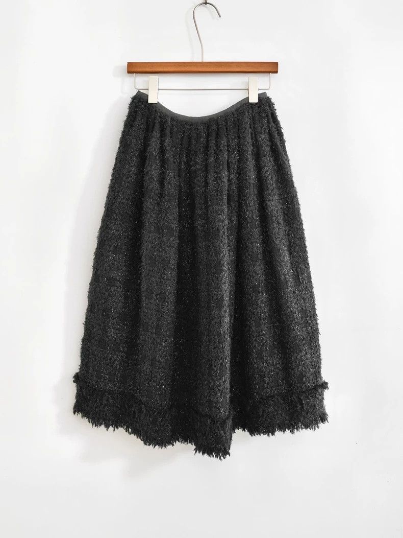 Junya Watanabe Junya Watanabe Tweed Fringe Skirt Size 28" / US 6 / IT 42 - 2 Thumbnail
