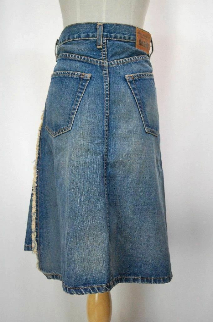 Junya Watanabe Junya Watanabe Denim Deconstructed Skirt Size 26" / US 2 / IT 38 - 3 Thumbnail