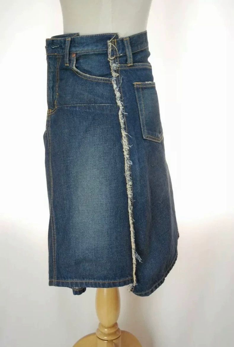 Junya Watanabe Junya Watanabe Deconstructed Denim Skirt Size 28" / US 6 / IT 42 - 2 Thumbnail