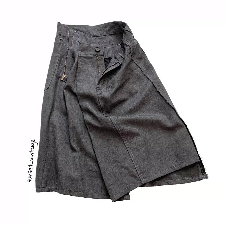 Junya Watanabe Junya Watanabe Asymmetric Denim Skirt Size 24" / US 00 / IT 34 - 2 Thumbnail