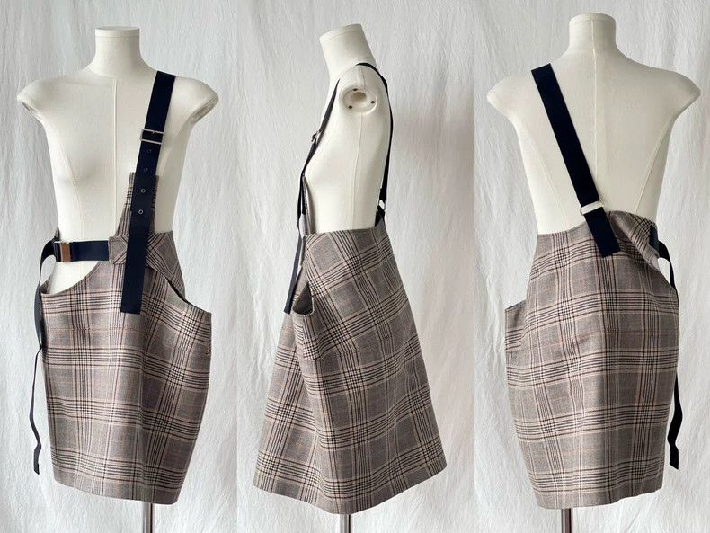Junya Watanabe Junya Watanabe CDG Asymmetric Plaid Skirt Size 26" / US 2 / IT 38 - 3 Thumbnail