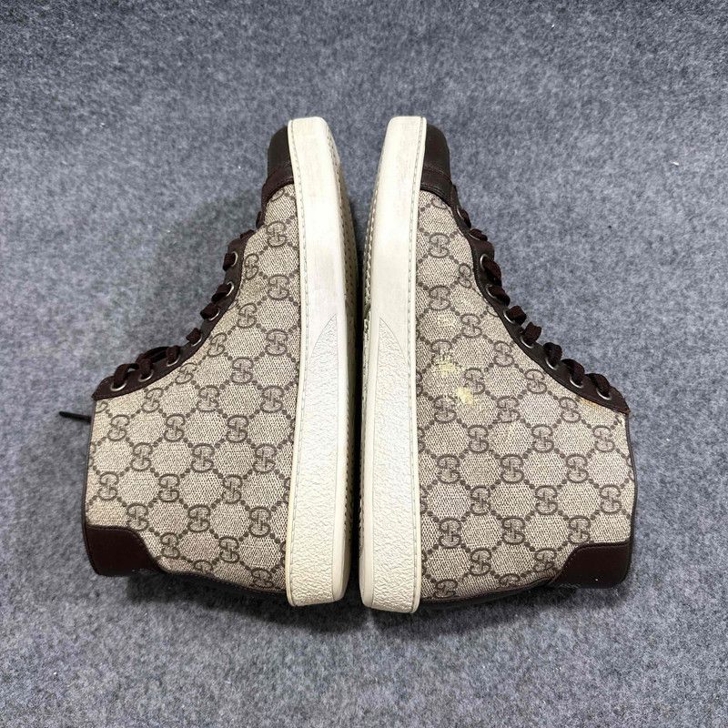 Gucci Gucci Stylish Brown High-Top Sneakers for Men 0079 Size US 8.5 / EU 41-42 - 2 Thumbnail