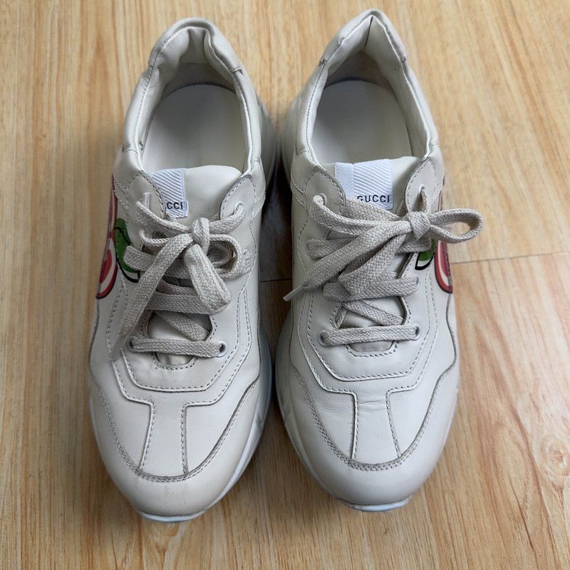 Gucci Gucci Rhyton Apple Print Casual Kids Shoes 0079 Size US 5 / EU 37 - 2 Thumbnail