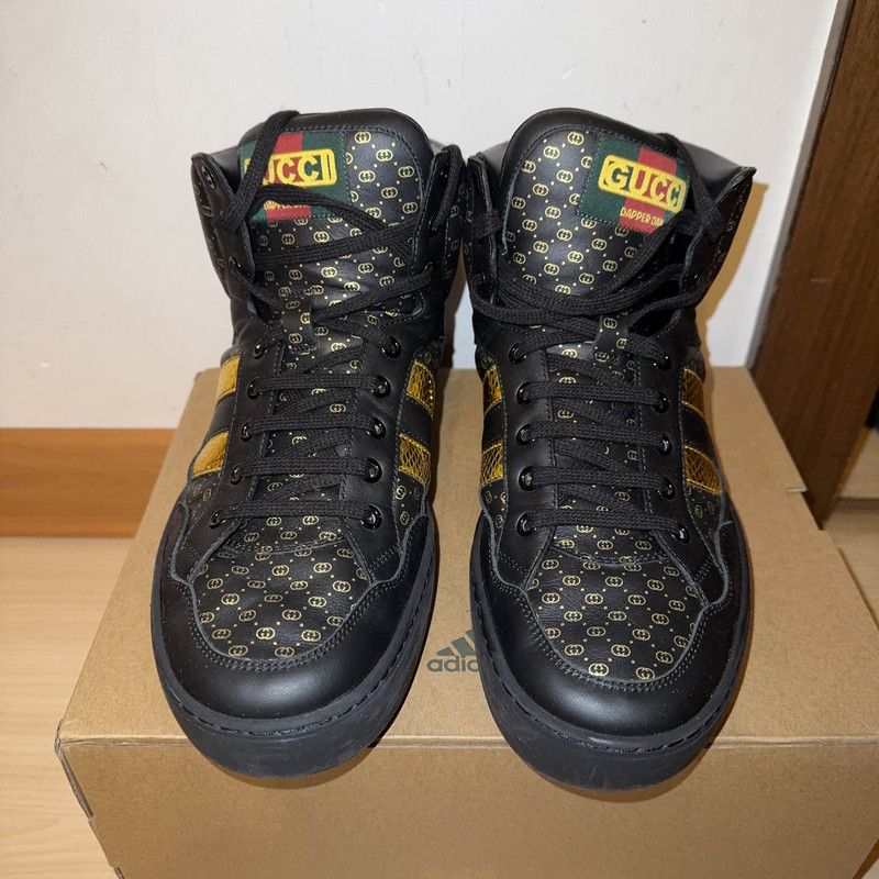 Gucci Gucci Stylish Black High Top Sneakers 0079 Size US 8 / EU 41 - 2 Thumbnail