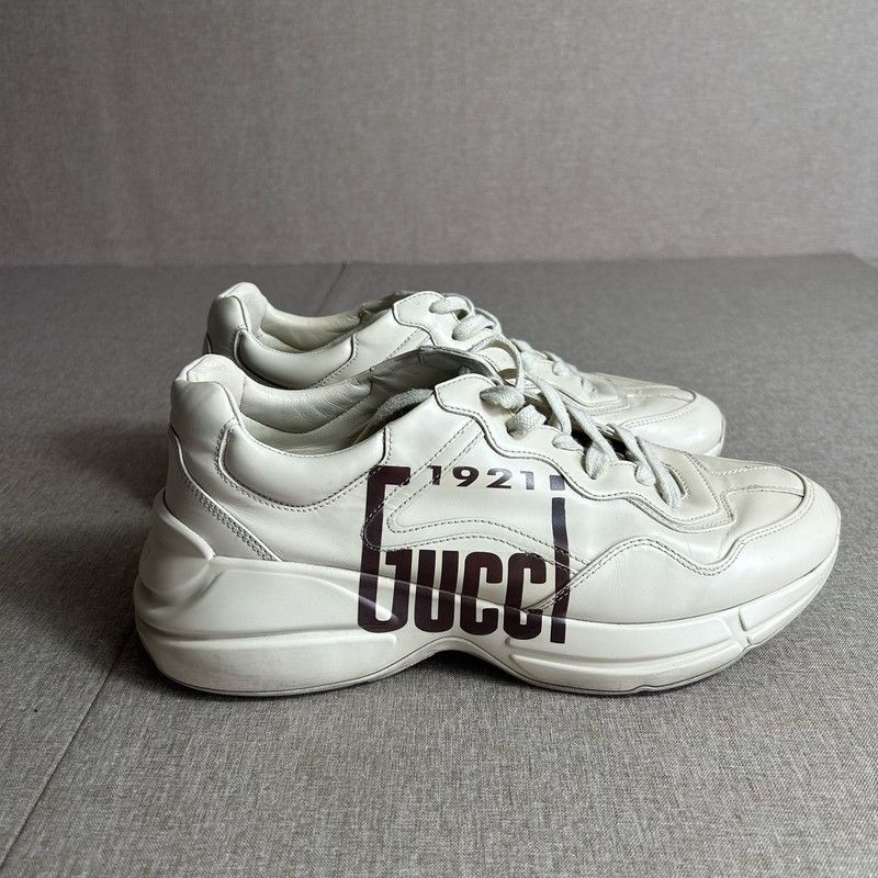 Gucci Gucci Rhyton Vintage Dad Sneakers in Ivory 0079 Size US 9 / EU 42 - 6 Thumbnail