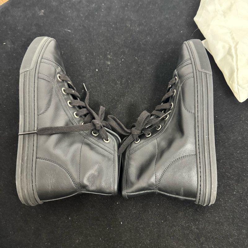 Gucci Gucci Black Casual High-Top Sneakers 0079 Size US 5 / EU 37 - 6 Thumbnail