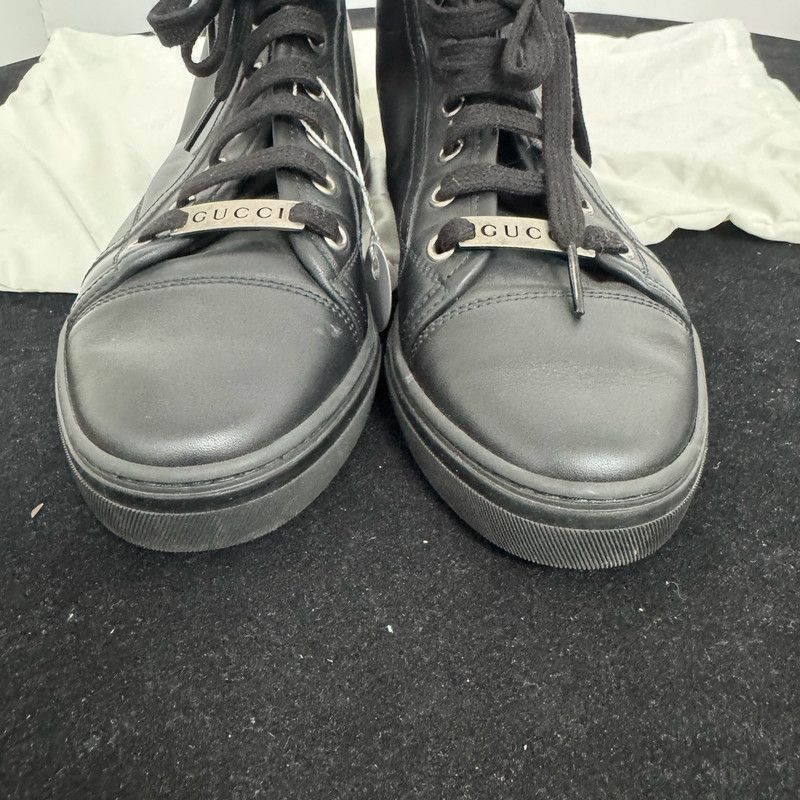 Gucci Gucci Black Casual High-Top Sneakers 0079 Size US 5 / EU 37 - 4 Thumbnail