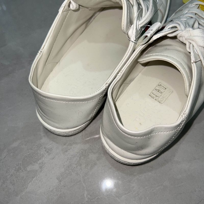 Gucci Gucci Ace Leather Bee Low-Top Sneakers 0079 Size US 5 / EU 37 - 6 Thumbnail