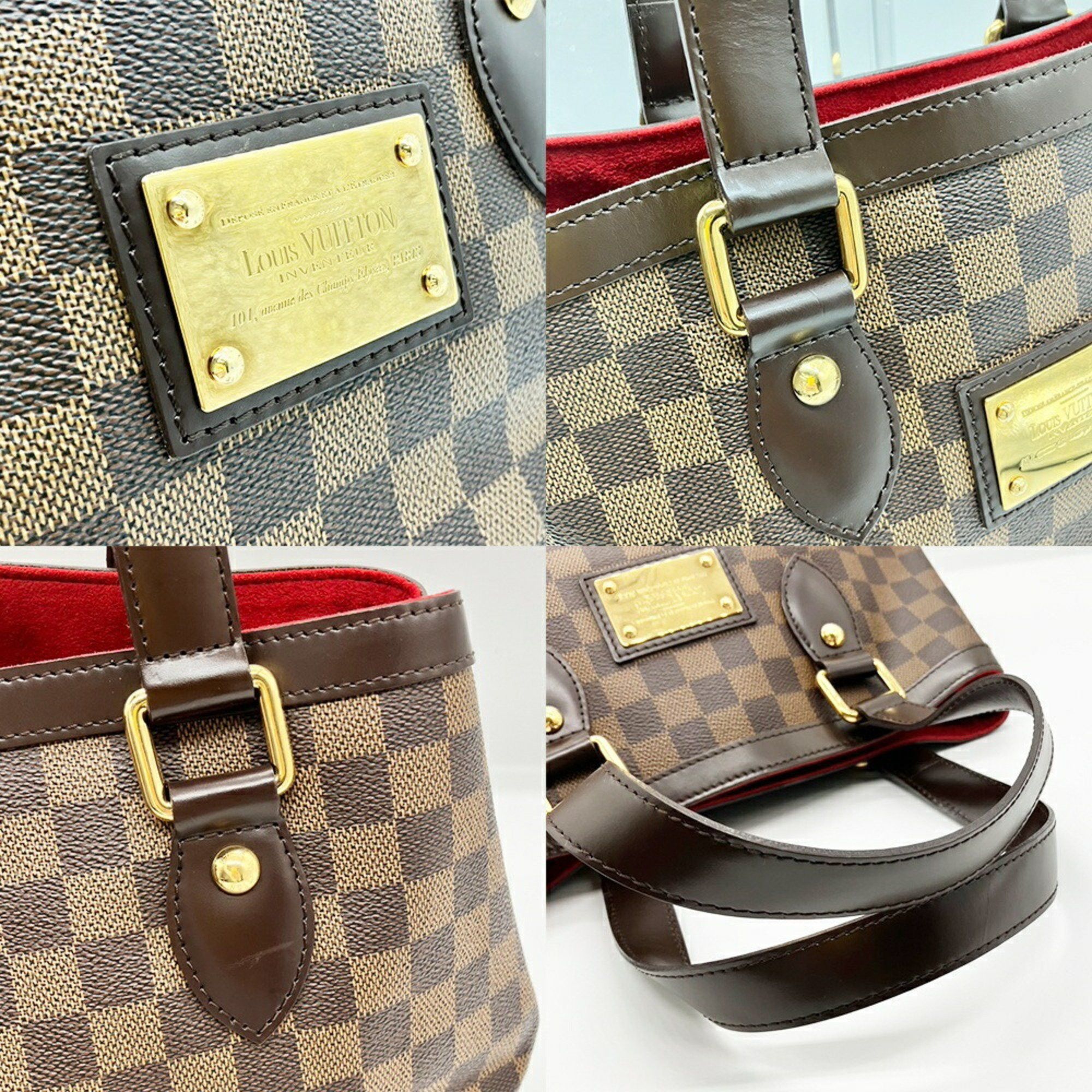 Louis Vuitton Louis Vuitton Hampstead PM Damier Tote Bag Women's Brown N51205 LOUIS VUITTON Size ONE SIZE - 3 Thumbnail