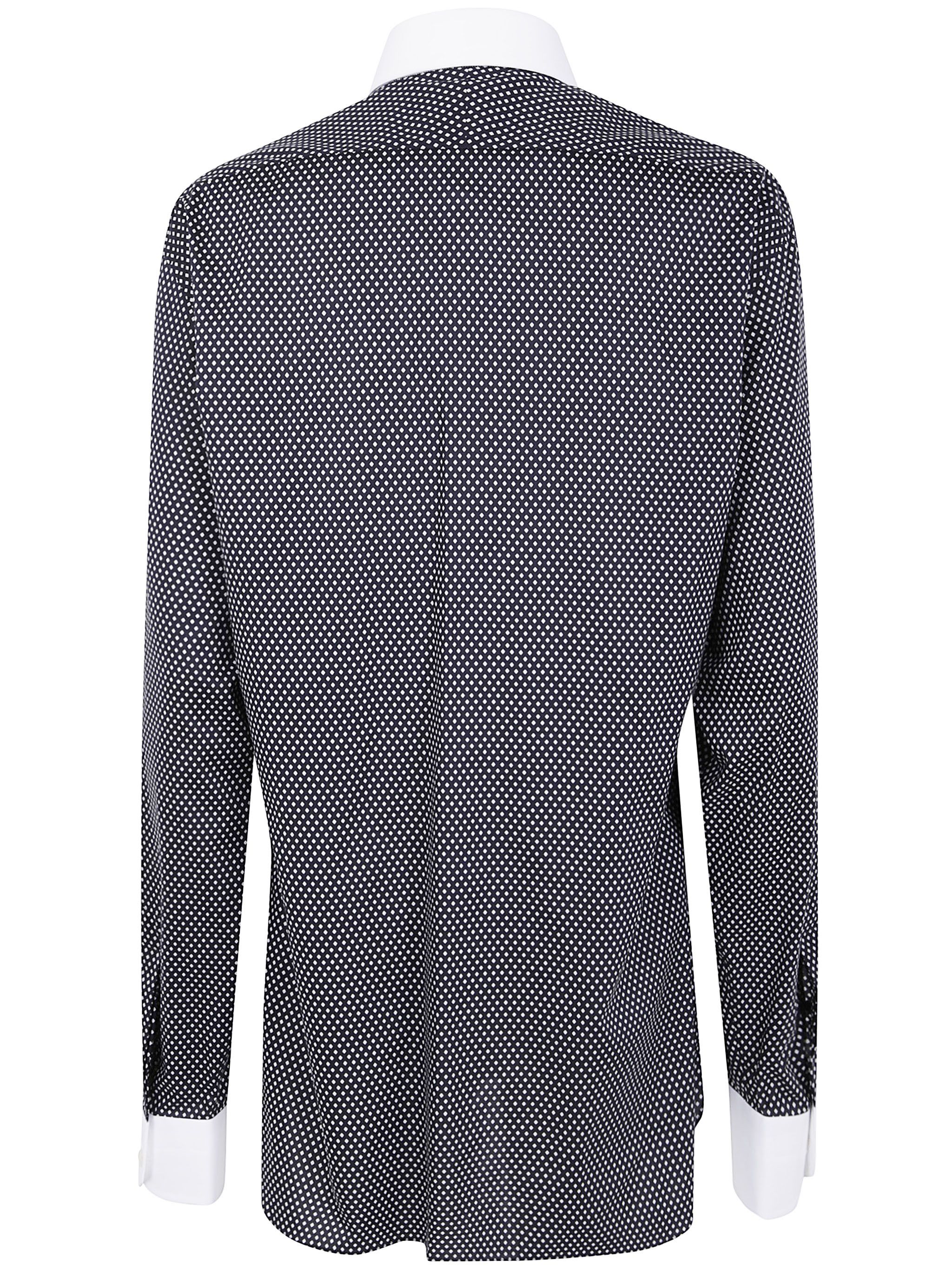 Tom Ford COTTON PRINTED DIAMOND CLASSIC FIT SHIRT Size US XL / EU 56 / 4 - 2 Thumbnail
