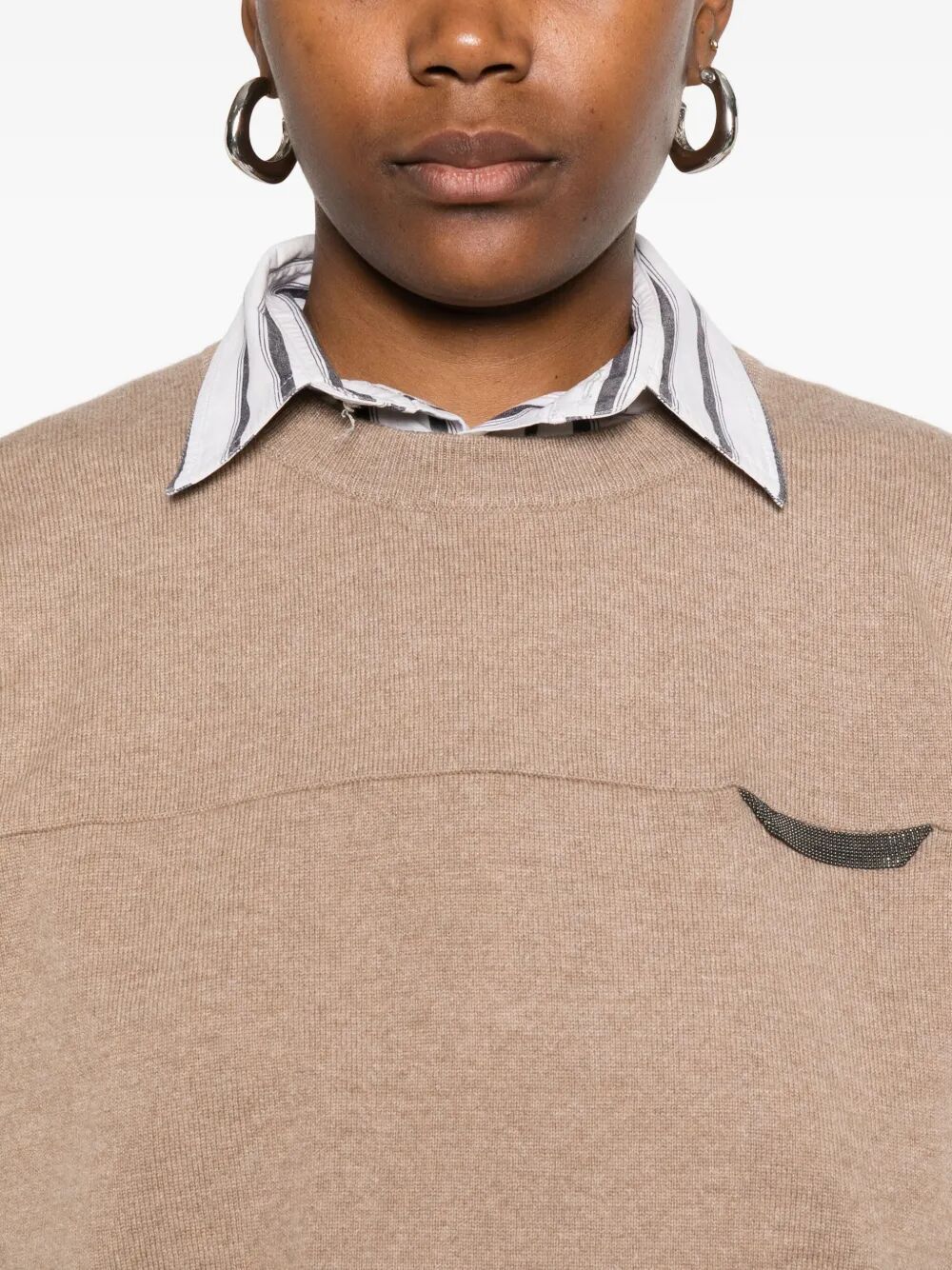 Brunello Cucinelli CASHMERE ROUND NECK SWEATER Size S / US 4 / IT 40 - 3 Thumbnail