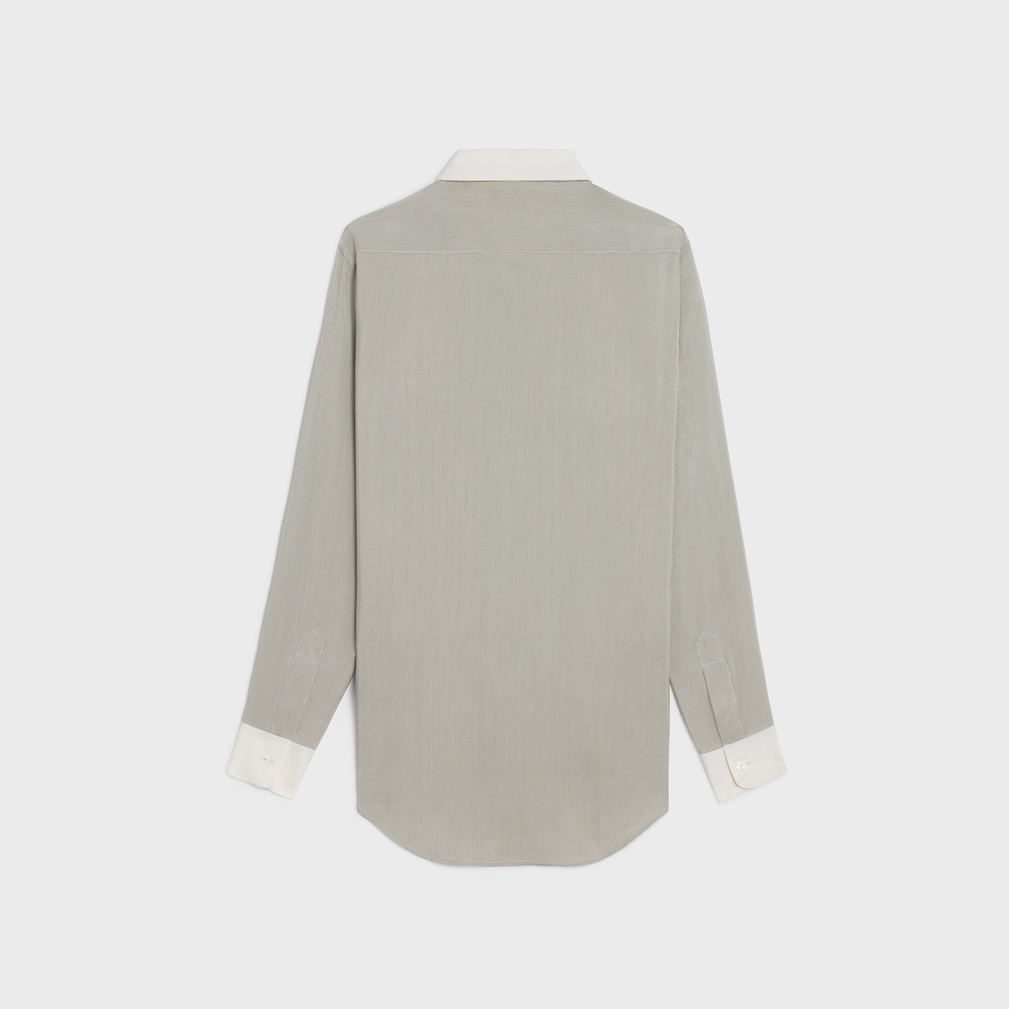 Celine romy shirt in striped silk Size XL / US 12-14 / IT 48-50 - 2 Thumbnail