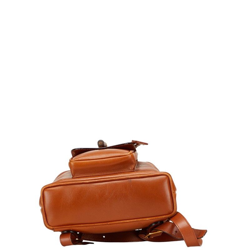 Gucci Gucci Gucci Bamboo Leather Backpack Leather Backpack 003 1705 0030 Size ONE SIZE - 3 Thumbnail