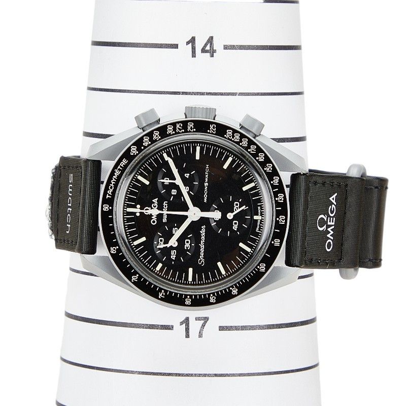 Omega Omega Omega Speedmaster MoonSwatch Mission to the Moon Ceramic Ceramic Quartz S033M100 Size ONE SIZE - 7 Thumbnail