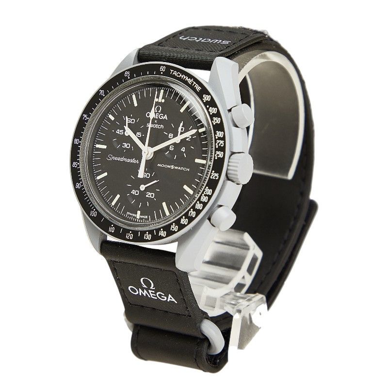 Omega Omega Omega Speedmaster MoonSwatch Mission to the Moon Ceramic Ceramic Quartz S033M100 Size ONE SIZE - 2 Thumbnail