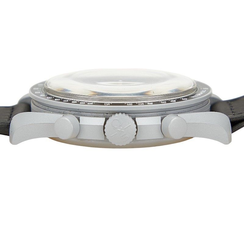 Omega Omega Omega Speedmaster MoonSwatch Mission to the Moon Ceramic Ceramic Quartz S033M100 Size ONE SIZE - 5 Thumbnail