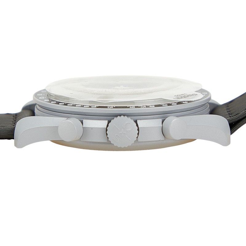 Omega Omega Omega Speedmaster MoonSwatch Mission to the Moon Ceramic Ceramic Quartz S033M100 Size ONE SIZE - 5 Thumbnail