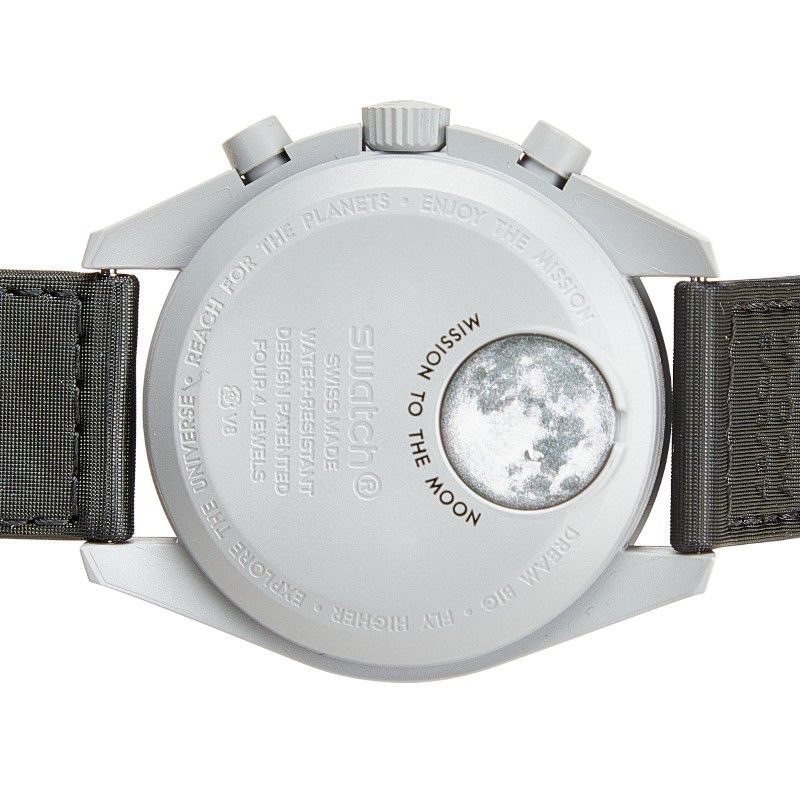 Omega Omega Omega Speedmaster MoonSwatch Mission to the Moon Ceramic Ceramic Quartz S033M100 Size ONE SIZE - 4 Thumbnail