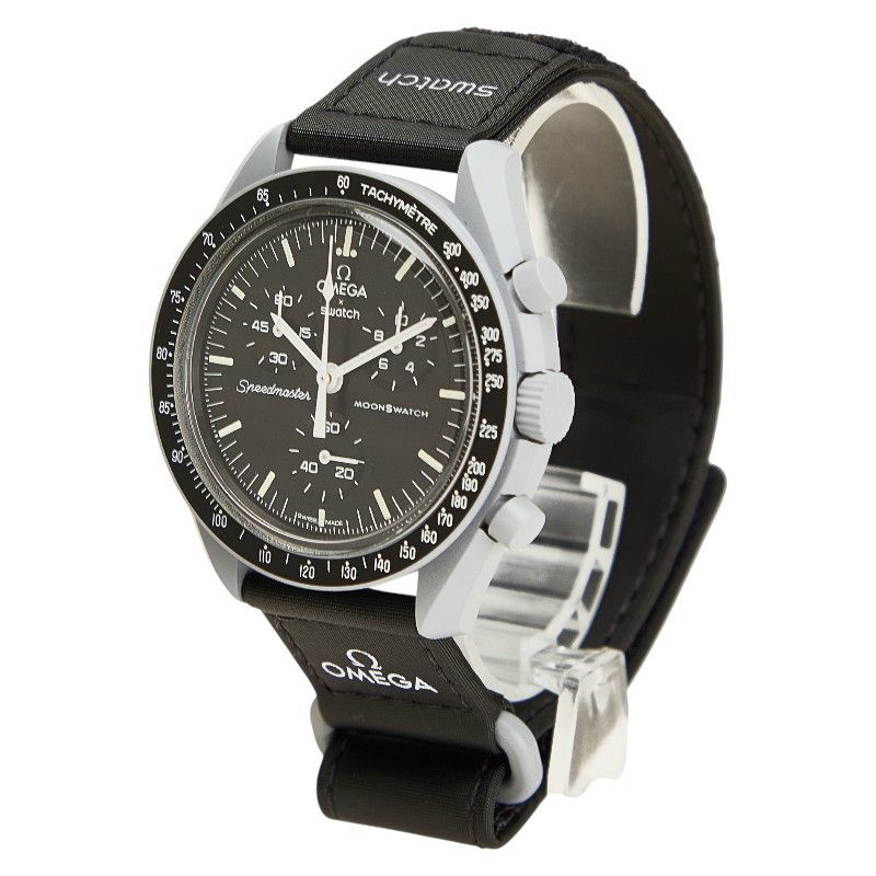 Omega Omega Omega Speedmaster MoonSwatch Mission to the Moon Ceramic Ceramic Quartz S033M100 Size ONE SIZE - 2 Thumbnail