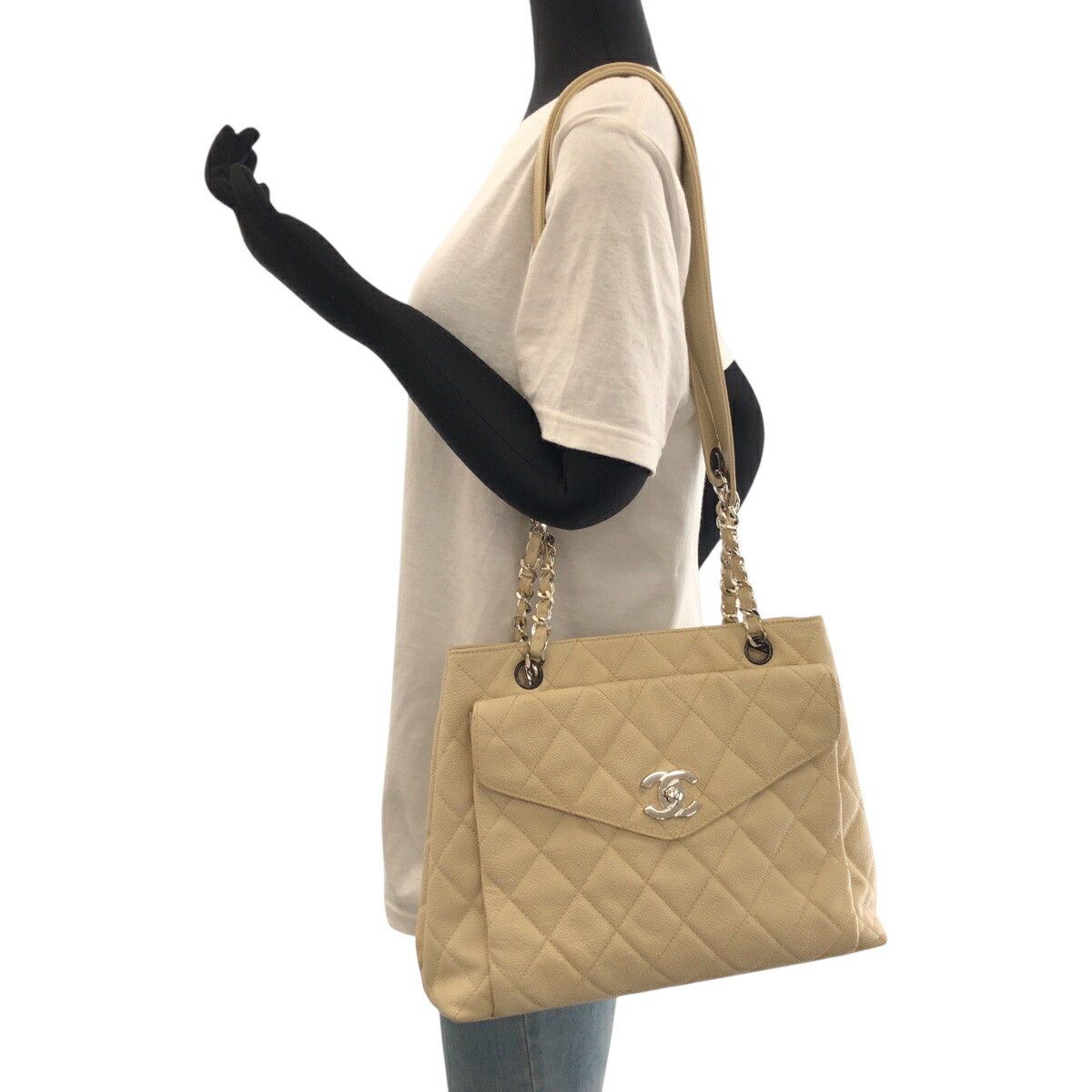 Chanel Chanel Chanel Coco Mark Matelassé Caviar Skin Chain Shoulder Bag Leather Shoulder Bag DUTY FREE for USA Size ONE SIZE - 7 Thumbnail