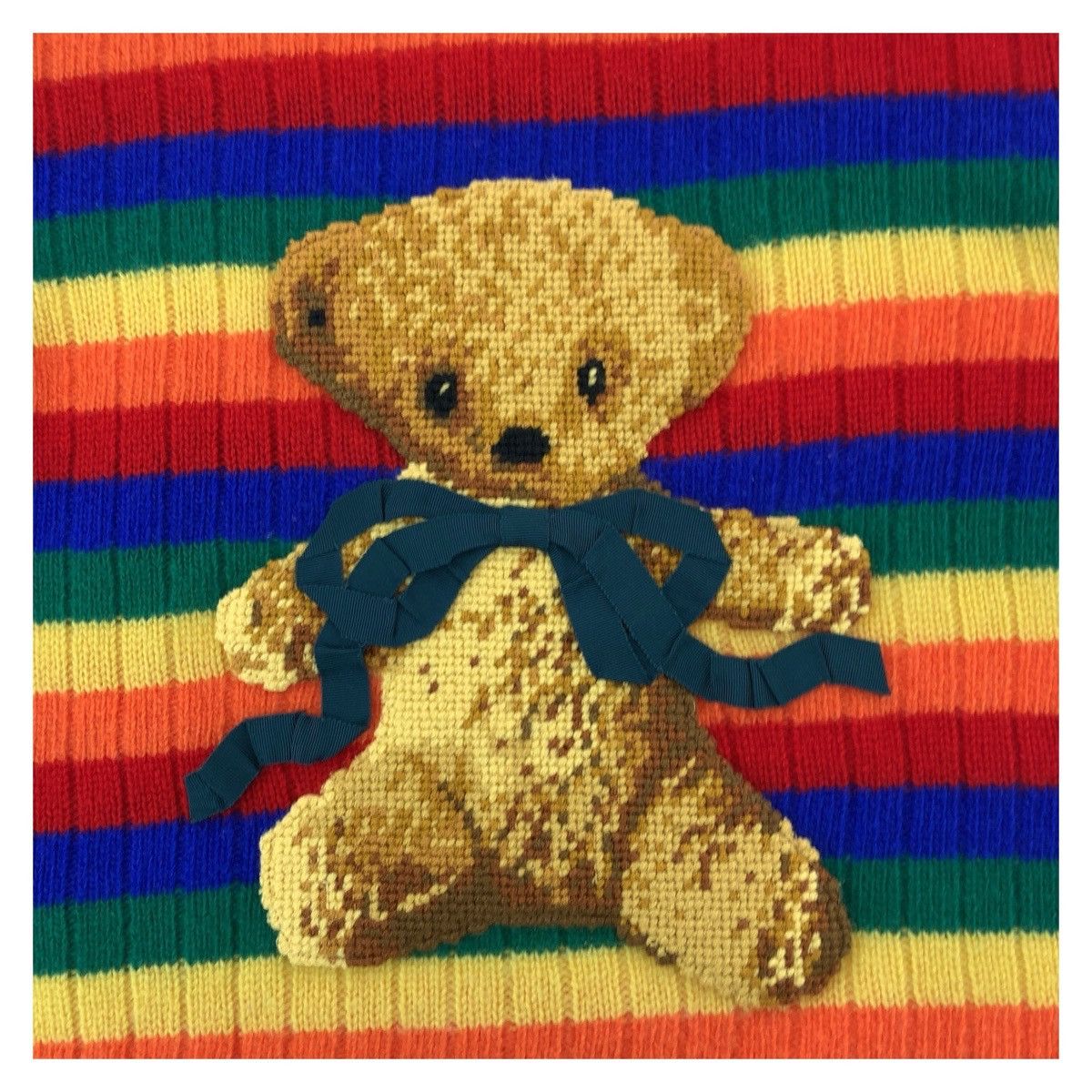 Gucci Gucci Gucci Teddy Bear Rainbow Wool/Cashmere Knitwear Others Tops 501393 DUTY FREE for USA Size ONE SIZE - 5 Thumbnail