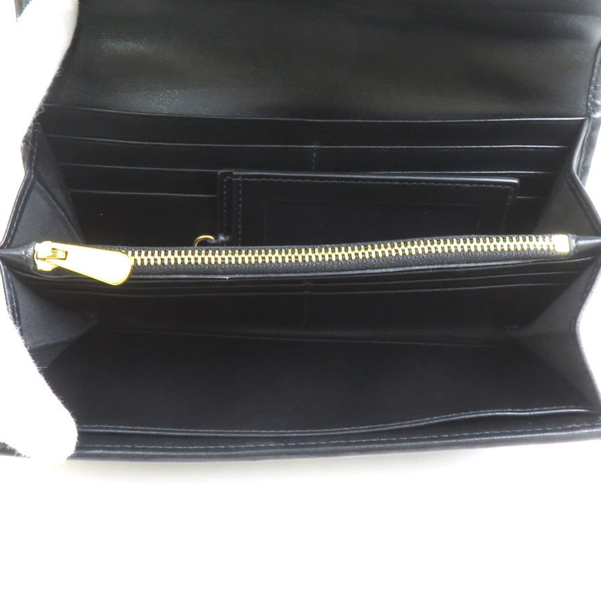 Salvatore Ferragamo Salvatore Ferragamo Gancini Leather Long Wallet in Black, Women's, 56267a Size ONE SIZE - 3 Thumbnail