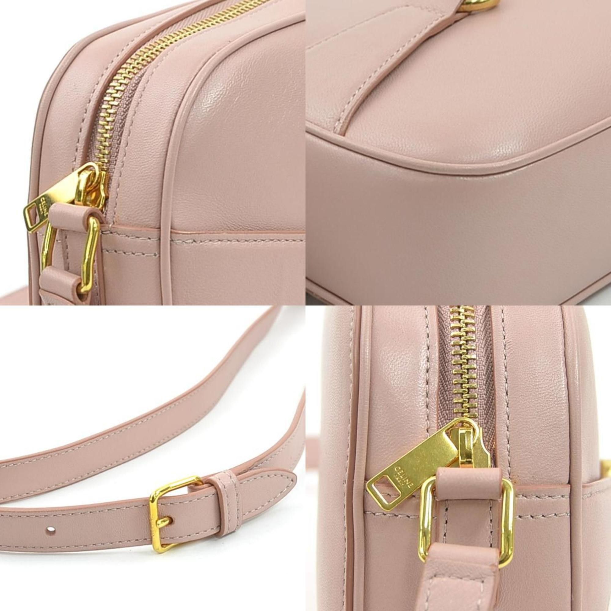 Celine Celine Shoulder Bag, Leather, Pink, Women's, 90167a Size ONE SIZE - 3 Thumbnail