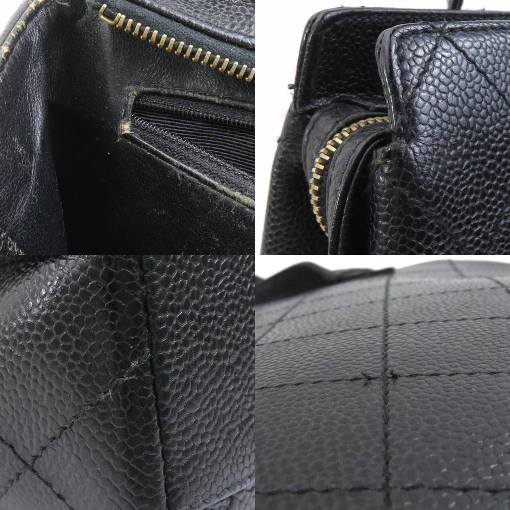 Chanel CHANEL Shoulder Bag in Caviar Leather, Black, Women's, H31389a Size ONE SIZE - 4 Thumbnail