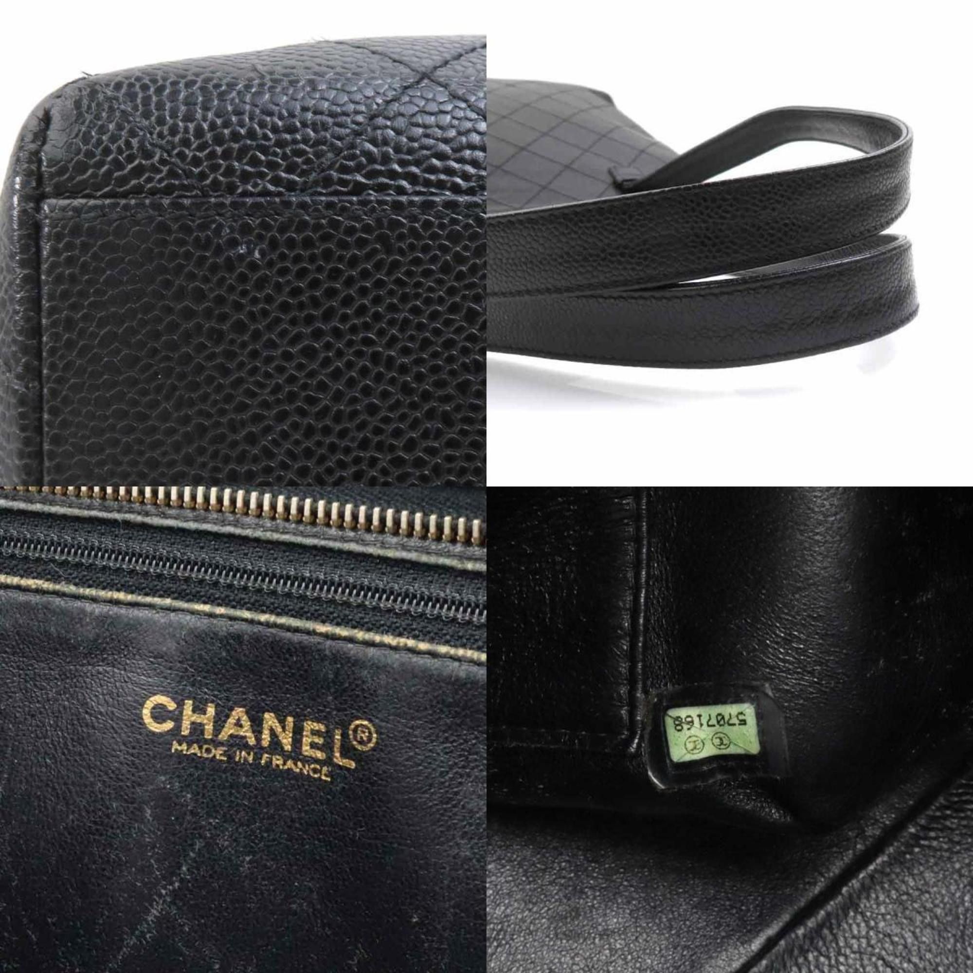 Chanel CHANEL Shoulder Bag in Caviar Leather, Black, Women's, H31389a Size ONE SIZE - 5 Thumbnail