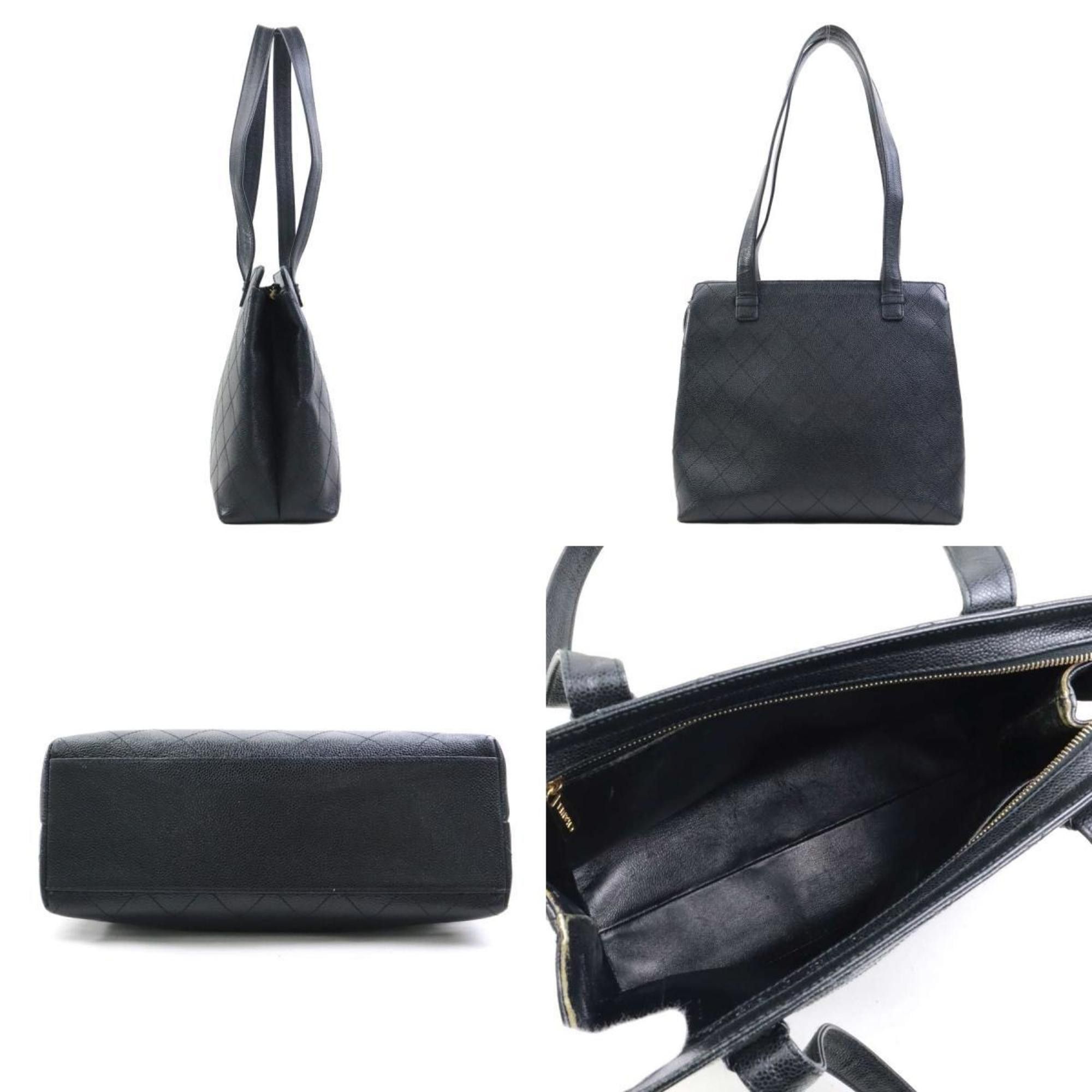 Chanel CHANEL Shoulder Bag in Caviar Leather, Black, Women's, H31389a Size ONE SIZE - 2 Thumbnail