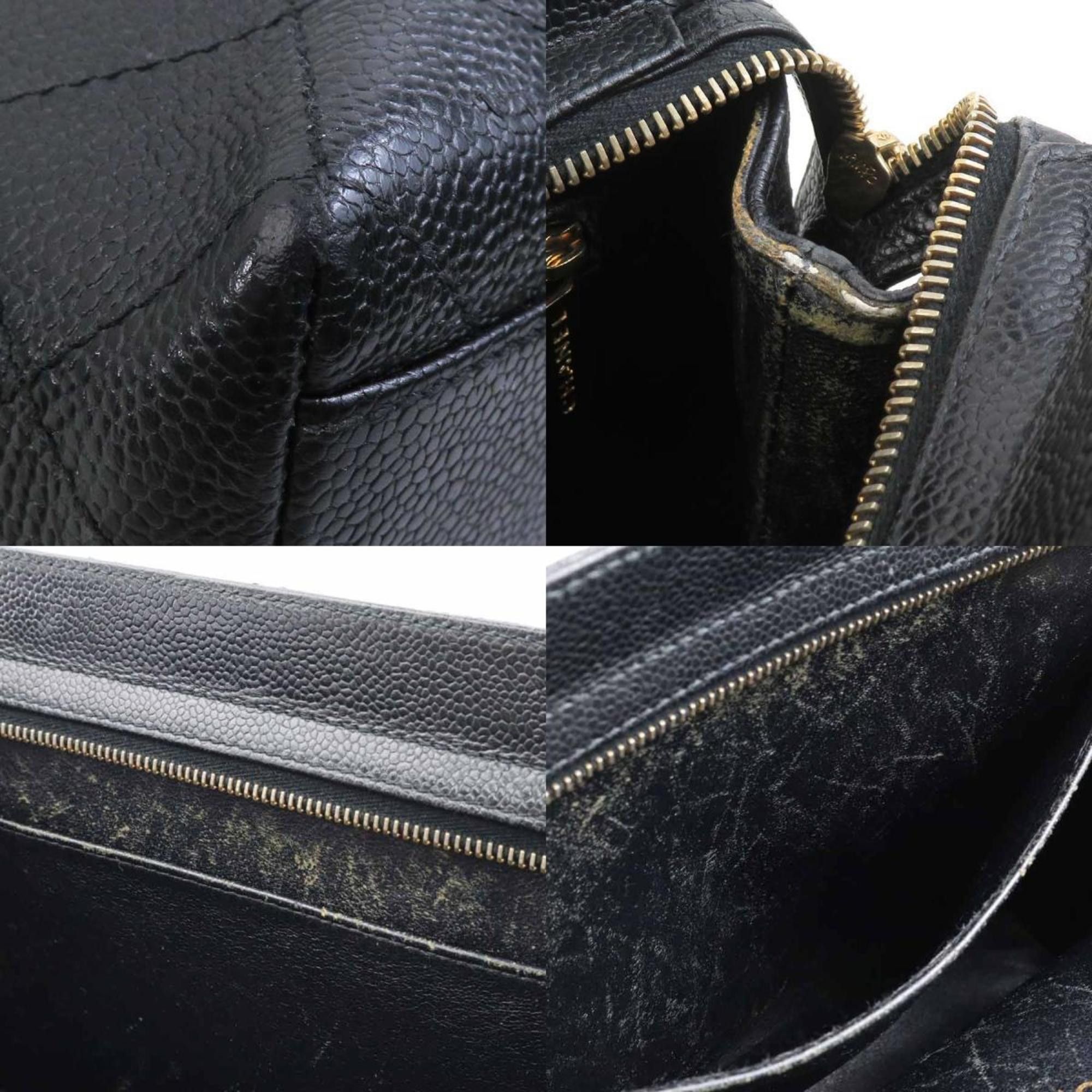 Chanel CHANEL Shoulder Bag in Caviar Leather, Black, Women's, H31389a Size ONE SIZE - 3 Thumbnail