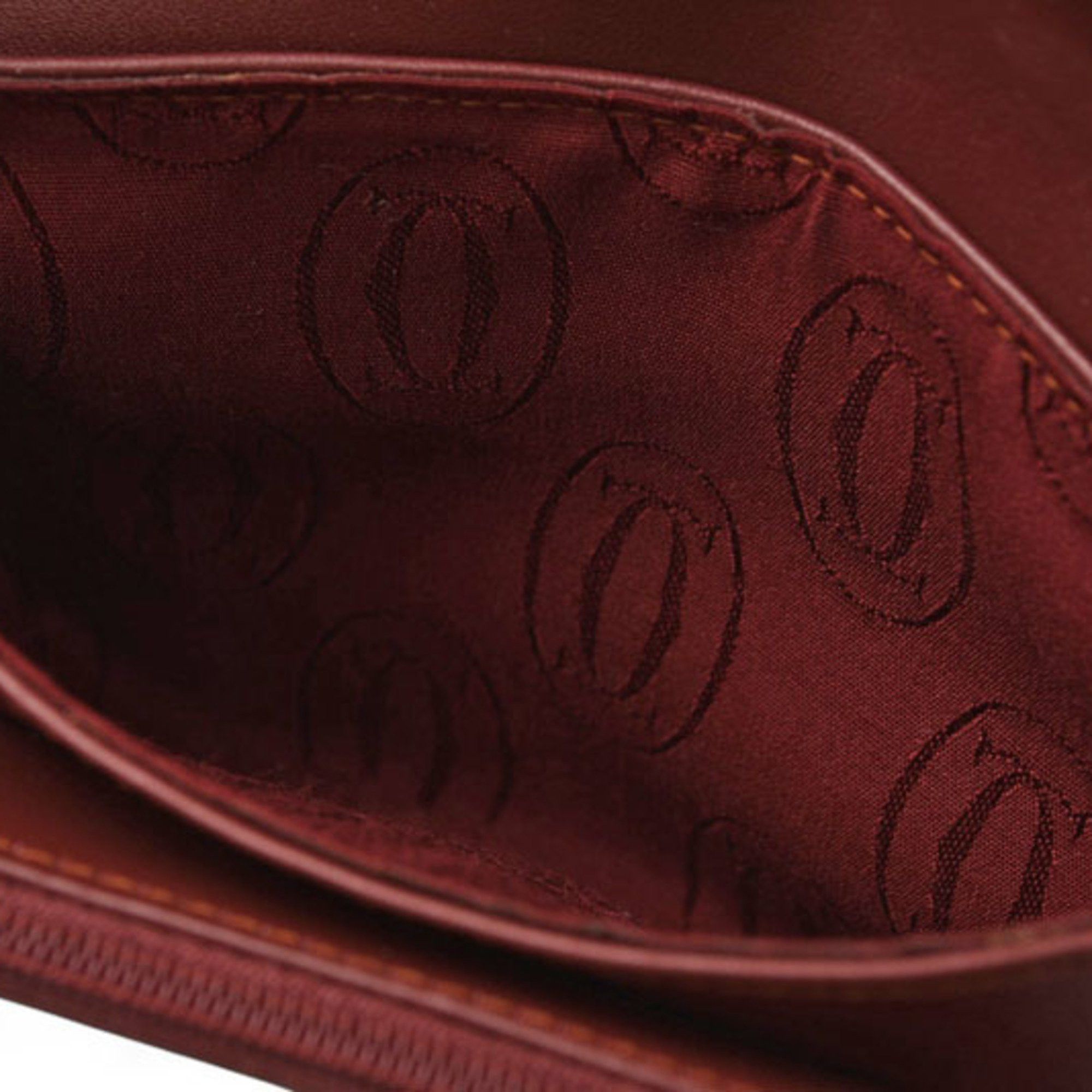 Cartier Cartier Must de Wallet/Mini Pouch Bordeaux L3000038 Size ONE SIZE - 8 Thumbnail