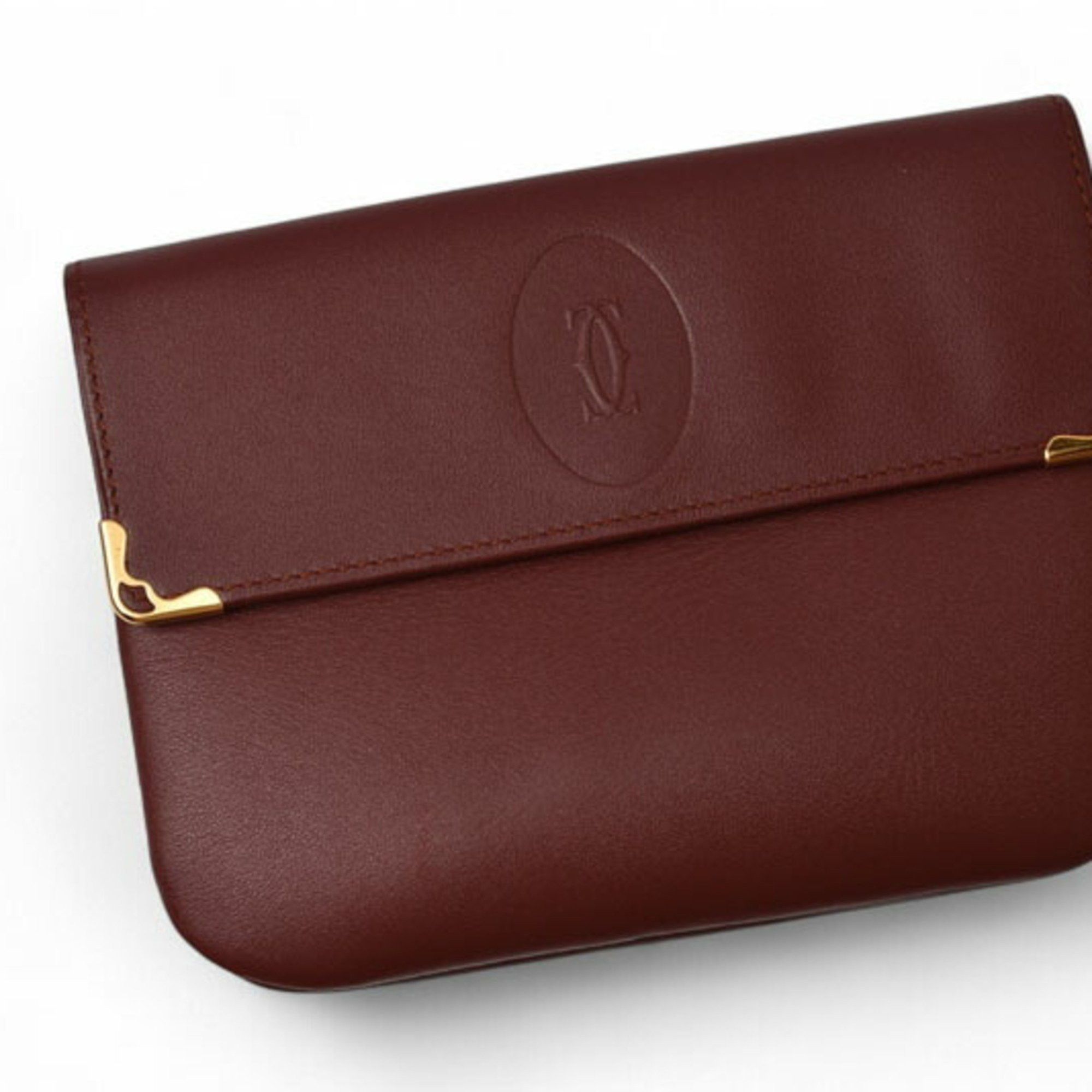 Cartier Cartier Must de Wallet/Mini Pouch Bordeaux L3000038 Size ONE SIZE - 3 Thumbnail