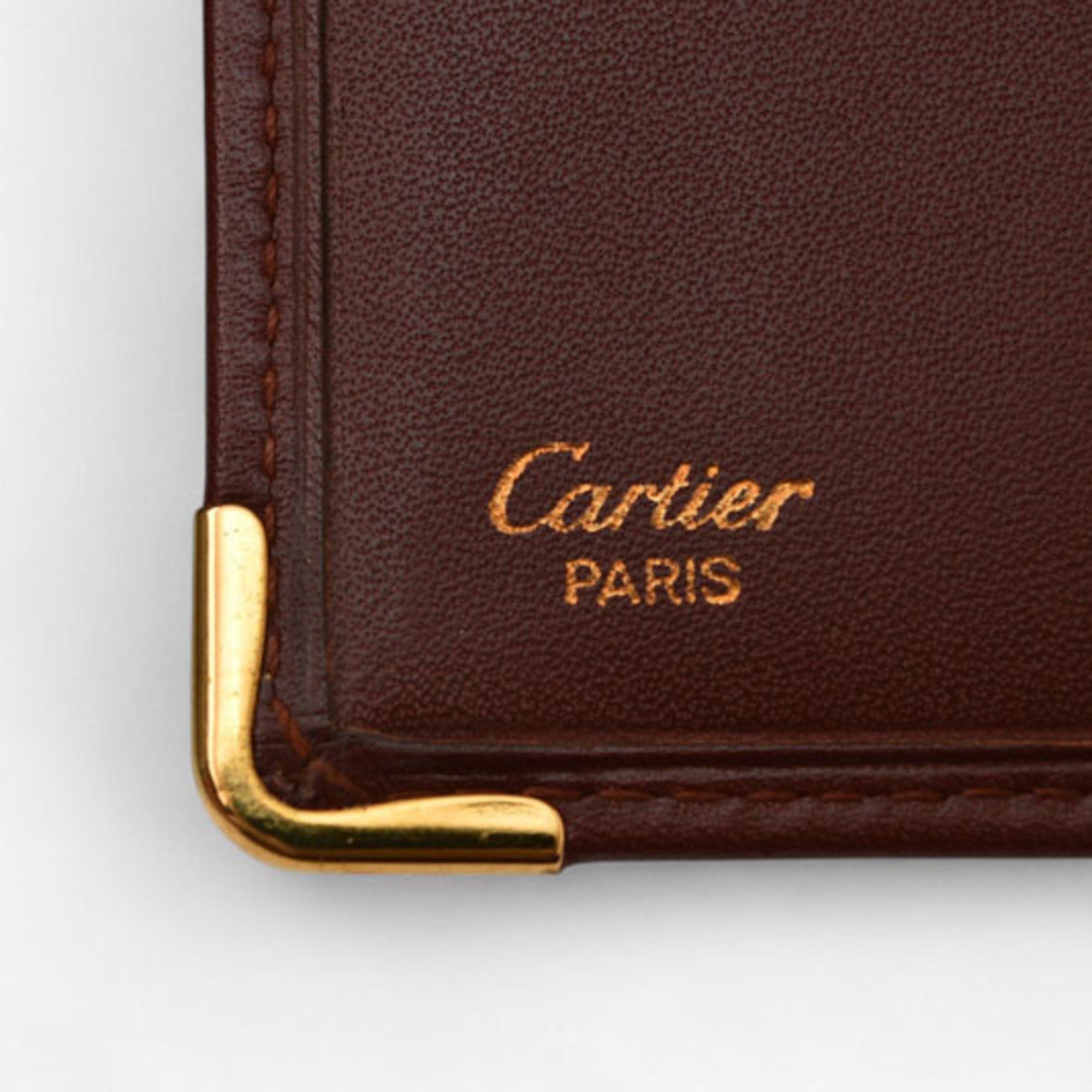 Cartier Cartier Men's Must de Bifold Wallet, Bordeaux, 73184192 Size ONE SIZE - 8 Thumbnail