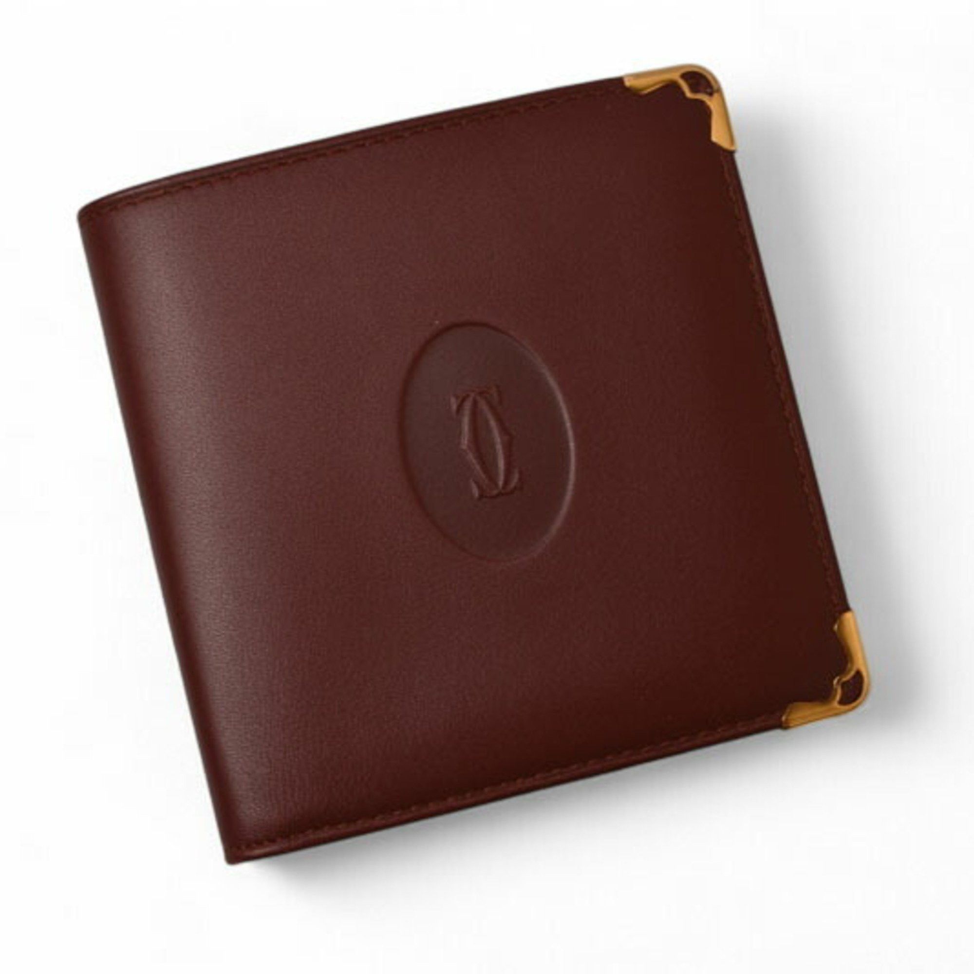 Cartier Cartier Men's Must de Bifold Wallet, Bordeaux, 73184192 Size ONE SIZE - 3 Thumbnail