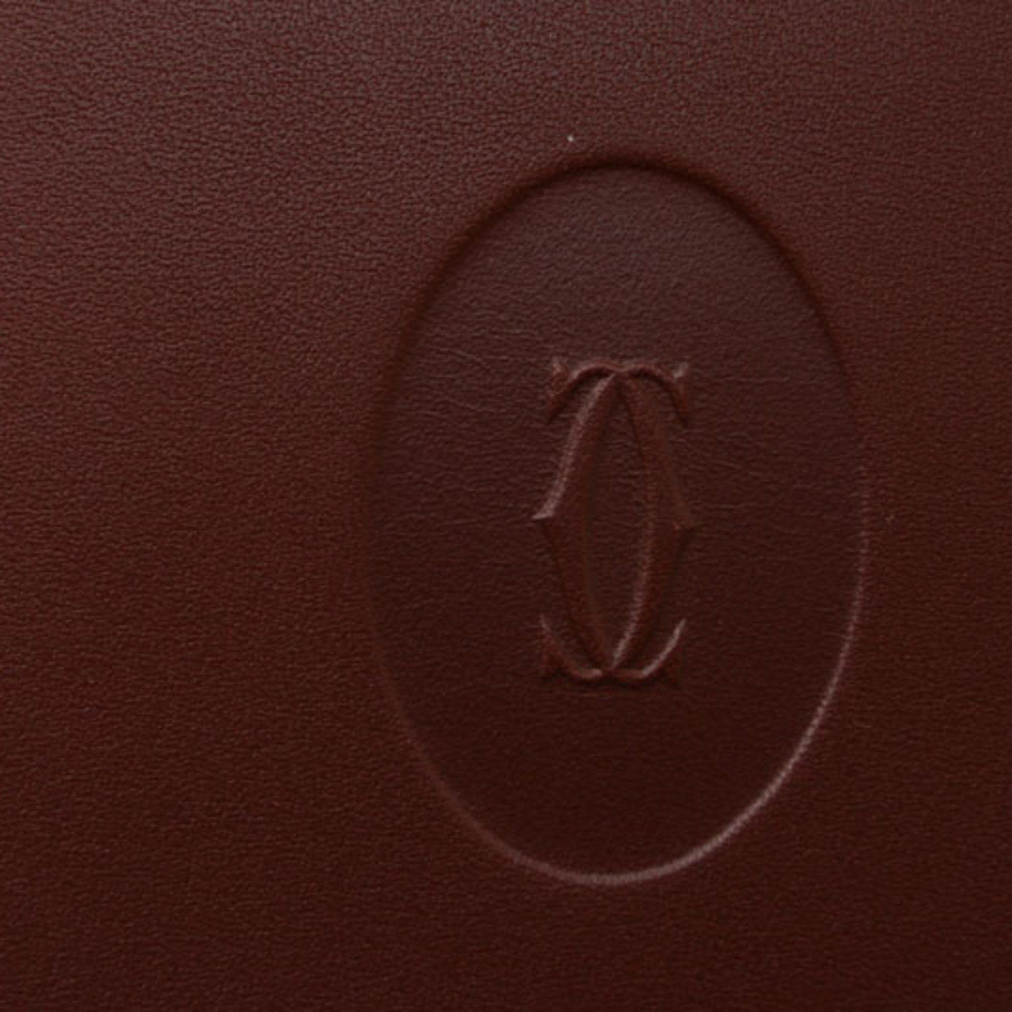 Cartier Cartier Men's Must de Bifold Wallet, Bordeaux, 73184192 Size ONE SIZE - 5 Thumbnail