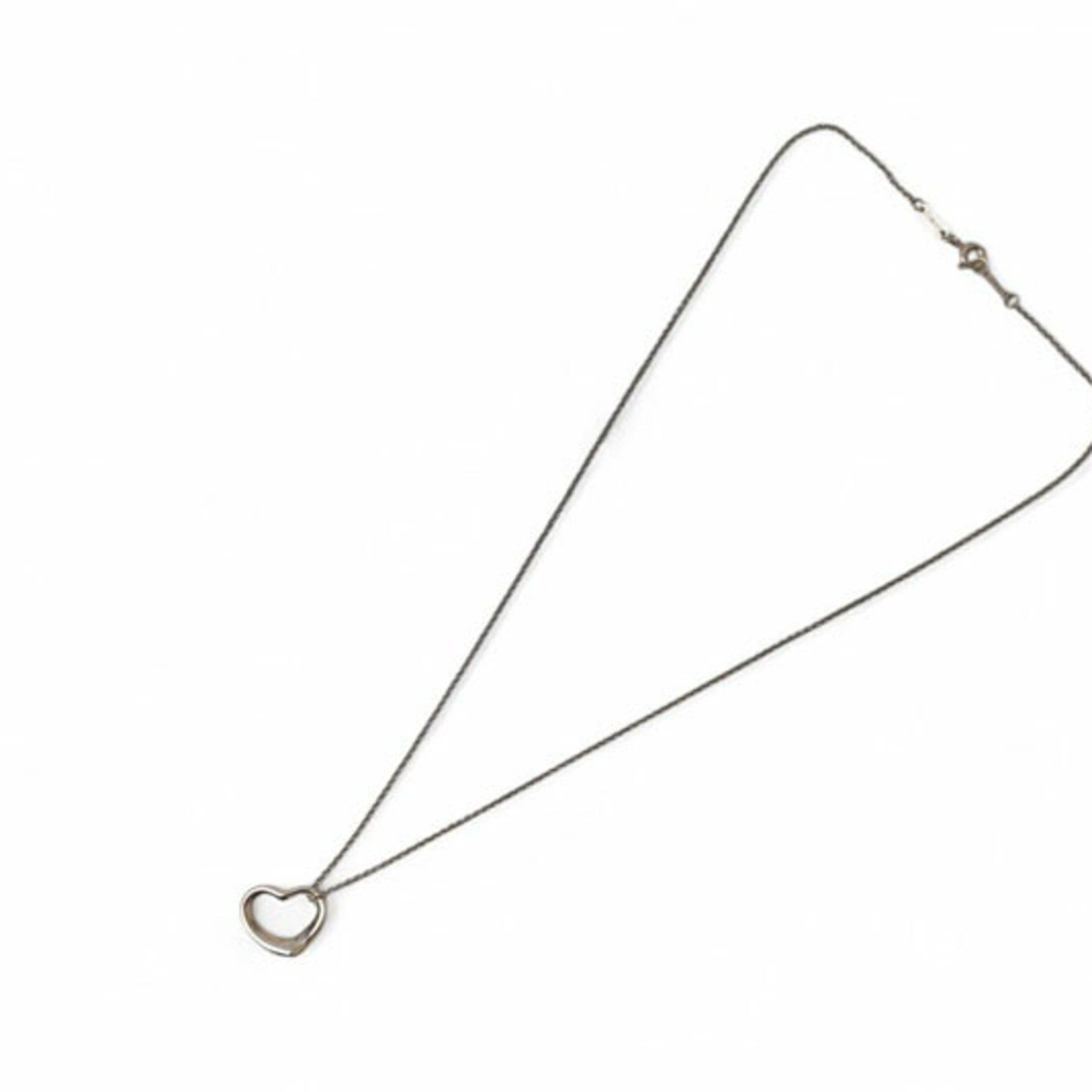 Tiffany & Co. Tiffany & Co. Elsa Peretti Silver Necklace/Pendant, Heart Motif, 1.5cm Wide Size ONE SIZE - 3 Thumbnail