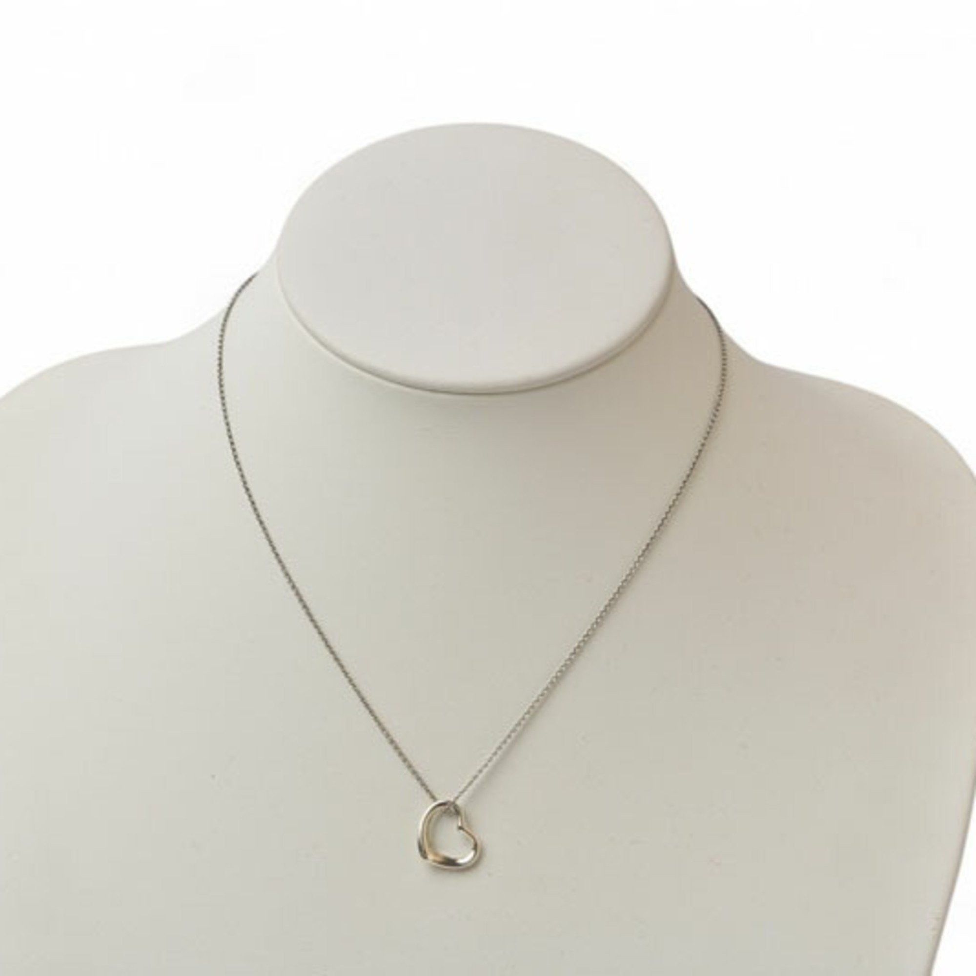 Tiffany & Co. Tiffany & Co. Elsa Peretti Silver Necklace/Pendant, Heart Motif, 1.5cm Wide Size ONE SIZE - 7 Thumbnail
