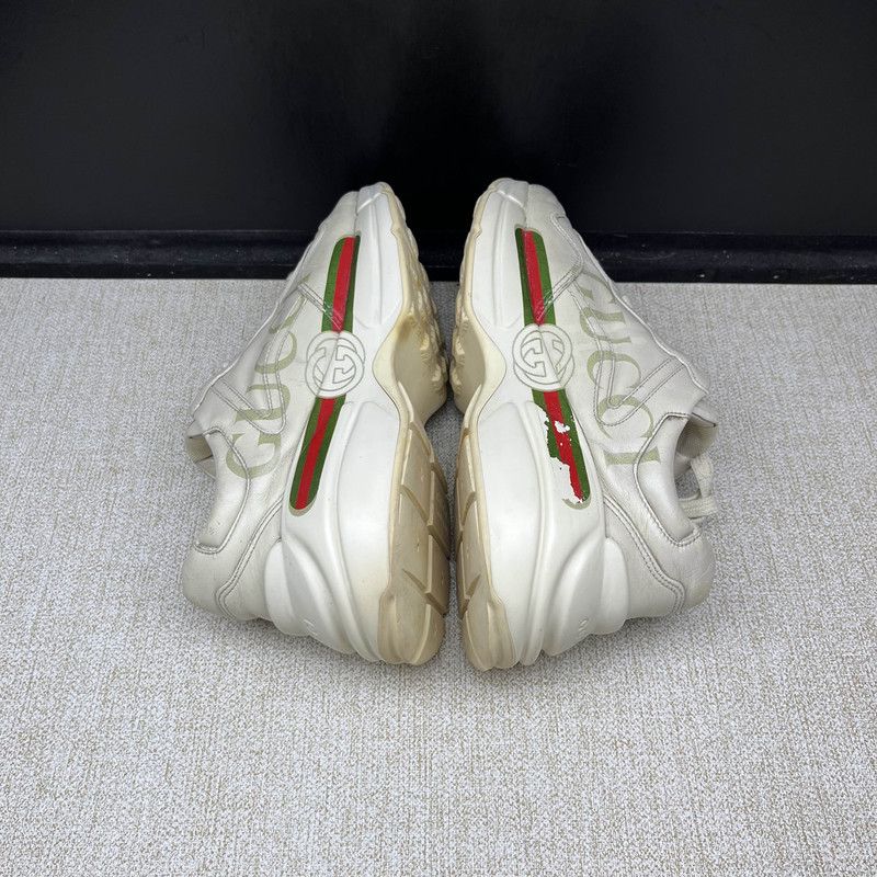 Gucci Gucci Rhyton Low-Top Logo Sneakers for Men 0079 Size US 6.5 / EU 39-40 - 8 Thumbnail