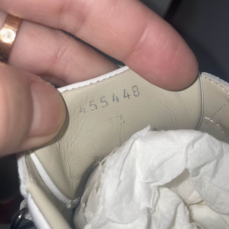 Gucci Gucci Kids' ACE Leather Velcro Sneakers 0079 Size US 5 / EU 37 - 5 Thumbnail