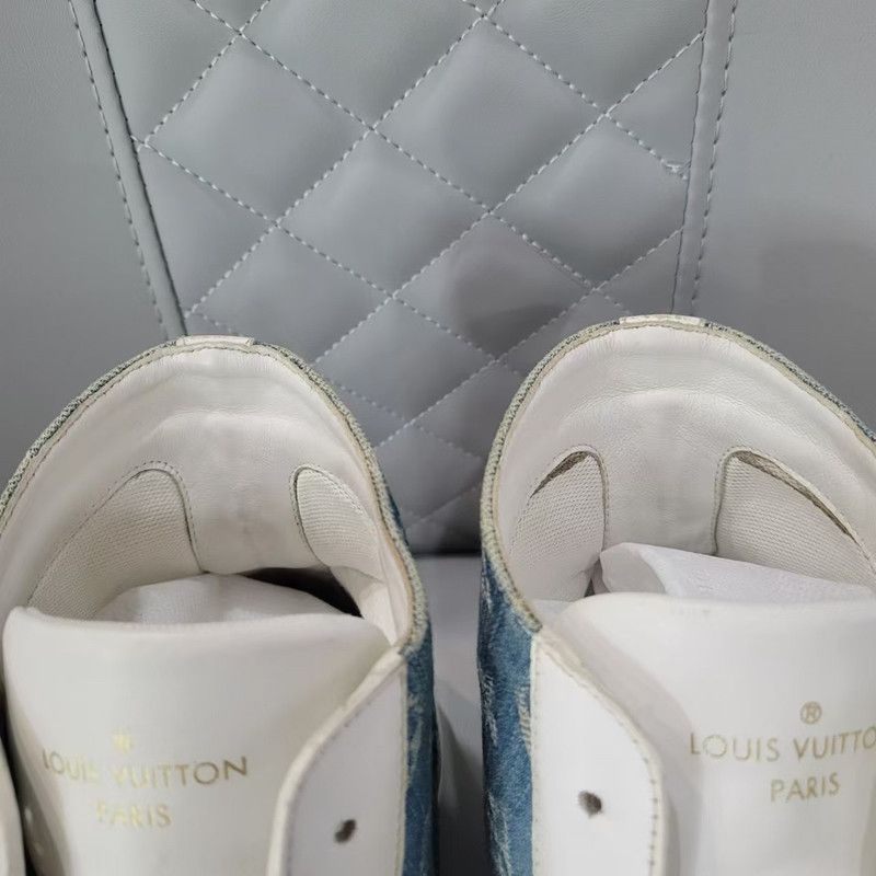 Louis Vuitton Louis Vuitton Tattoo High-Top Denim Fashion Sneakers 0079 Size US 10 / EU 43 - 8 Thumbnail