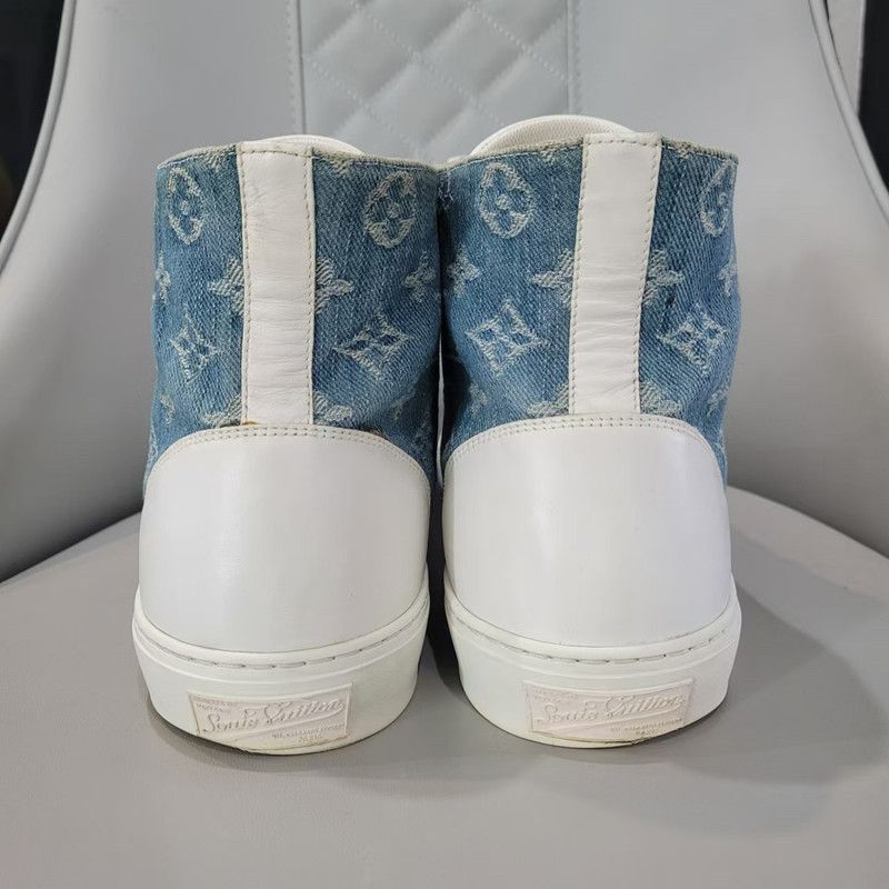 Louis Vuitton Louis Vuitton Tattoo High-Top Denim Fashion Sneakers 0079 Size US 10 / EU 43 - 3 Thumbnail