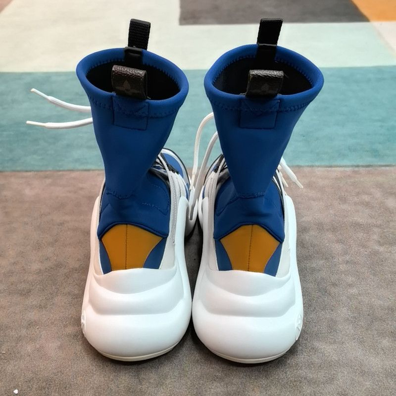 Louis Vuitton Louis Vuitton Blue and White Sports Sneakers 0079 Size US 7.5 / EU 40-41 - 3 Thumbnail